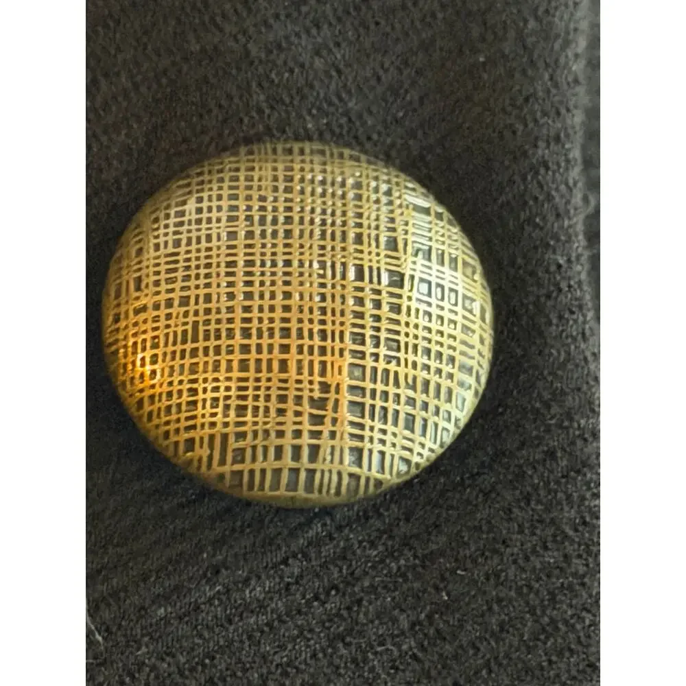 Chico’s Black Double Breasted Blazer Jacket Gold Buttons Petite 3 - Picture 5 of 6